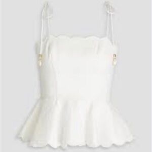 Zimmermann White Peplum Top AUS 2 - US 6-8